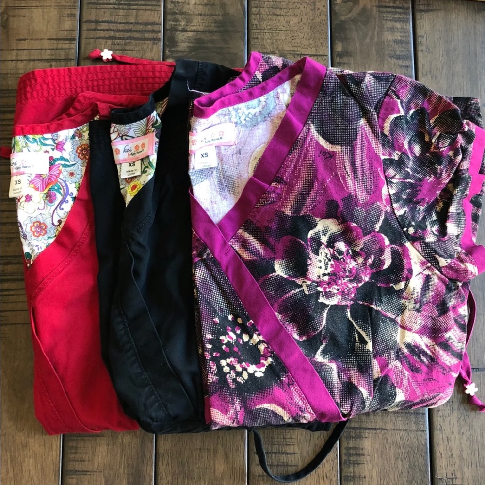 Koi scrub tops